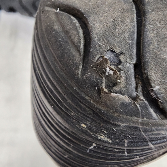 Fly London YAZ Leather Wedge Pump Black Size 38 Slip On Comfort - Picture 14 of 15